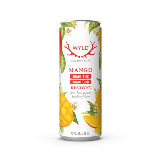 Wyld 10MG THC + 10MG CBD Sparkling Water – Mango