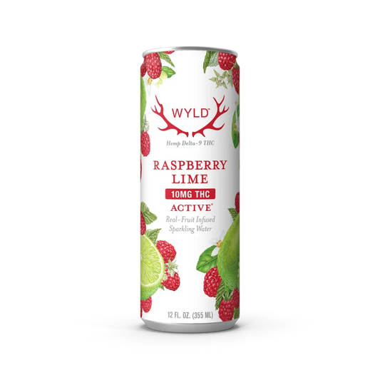 Wyld 10MG THC Sparkling Water – Raspberry Lime
