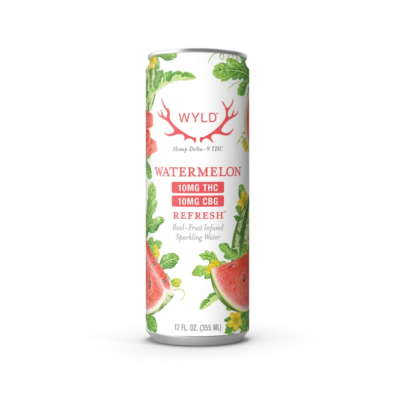 Wyld 10MG THC + 10MG CBG Sparkling Water – Watermelon