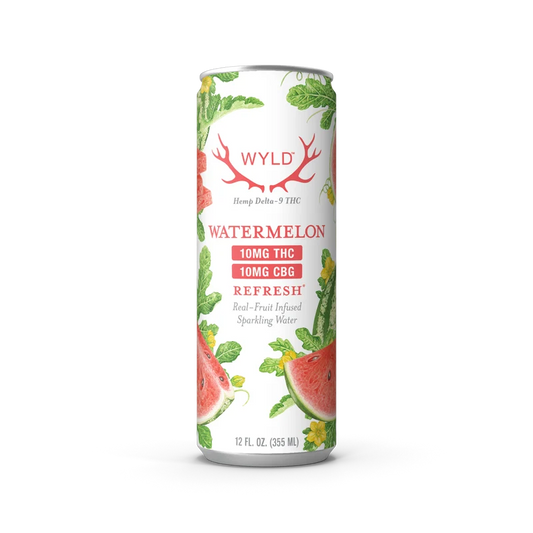 Wyld 10MG THC + 10MG CBG Sparkling Water – Watermelon
