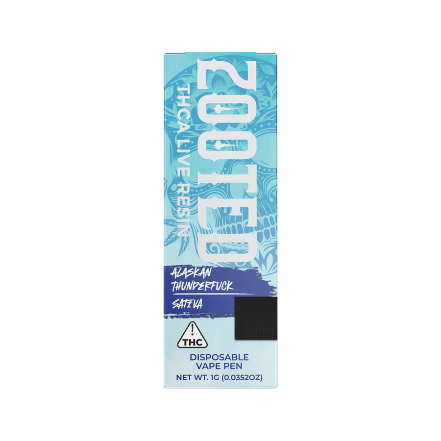 THD Zooted 1G THCa Live Resin Disposable – Alaskan Thunderf*ck – Sativa