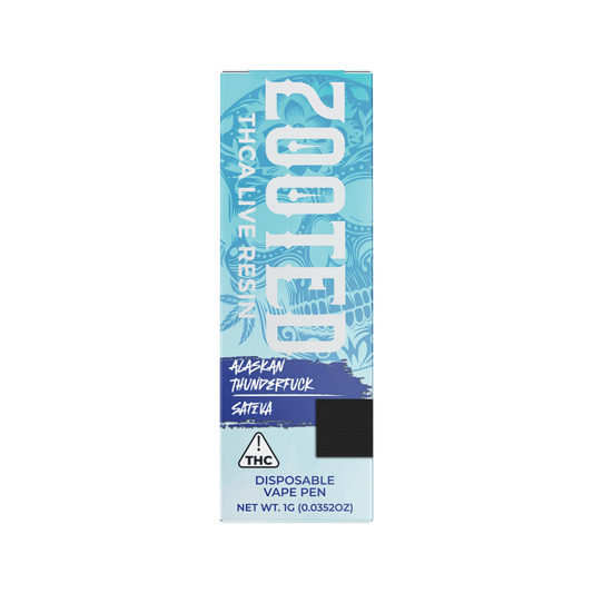 THD Zooted 1G THCa Live Resin Disposable – Alaskan Thunderf*ck – Sativa