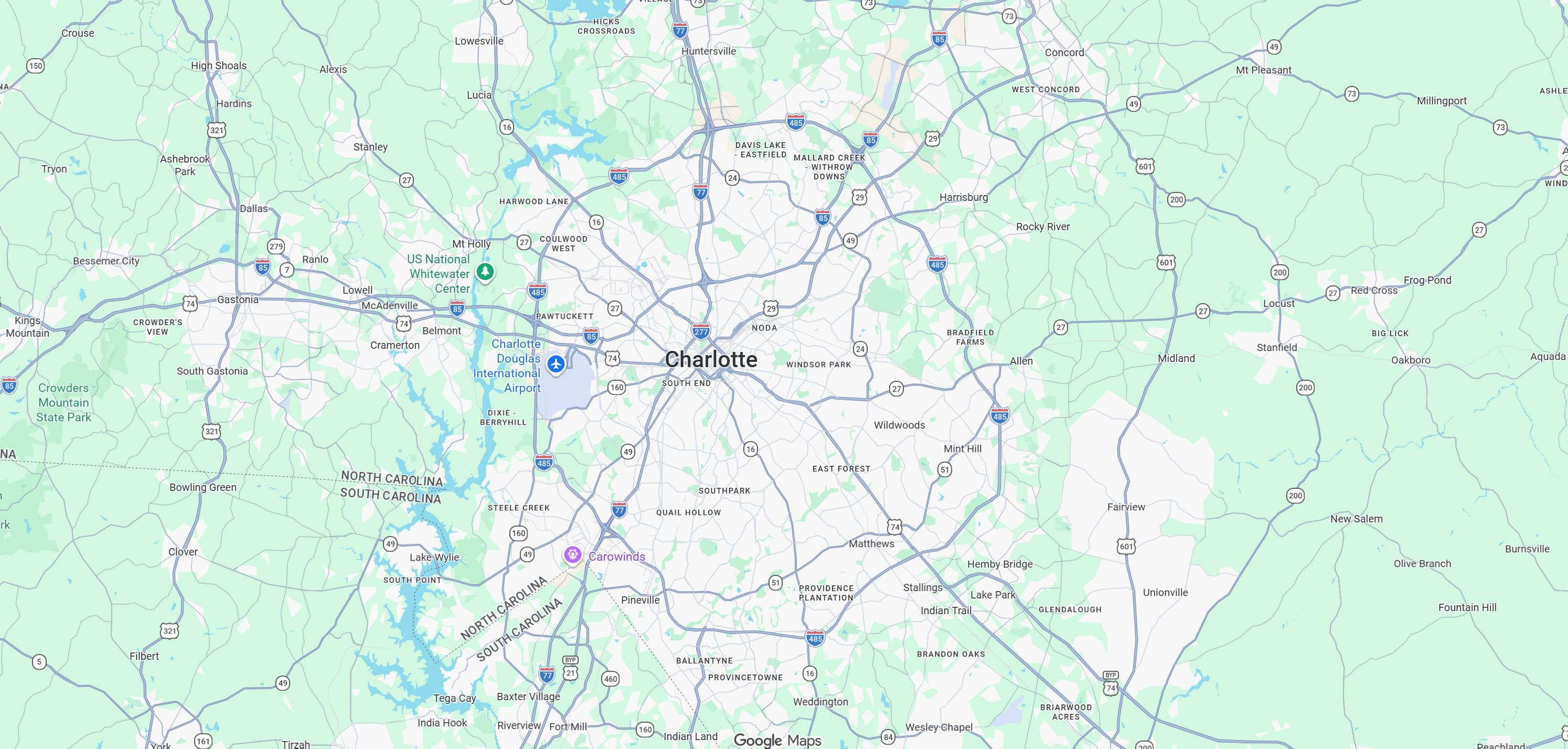 BlazeHaus cannabis dispensary locations in Charlotte, North Carolina