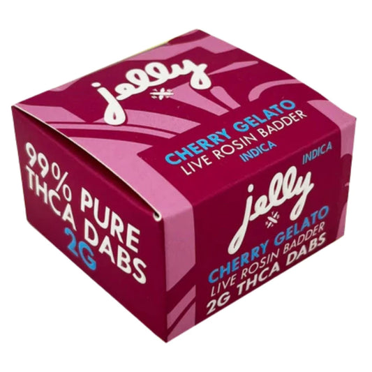 NYB Jelly 2G THCa Live Rosin Badder – Cherry Gelato – Indica