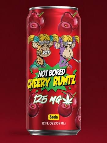 Not Bored 125MG THC + CBD Beverage – Cherry Runtz