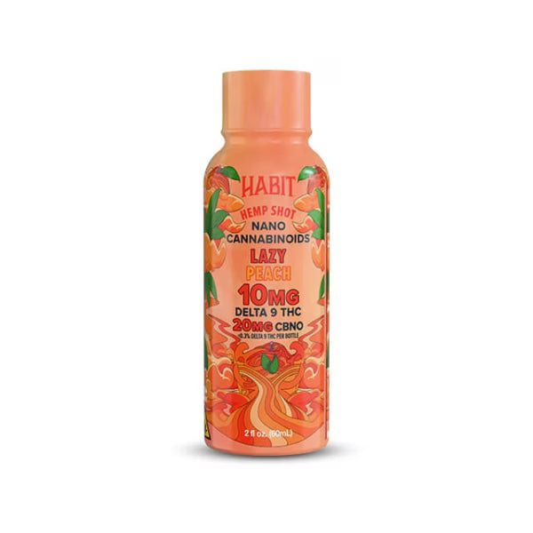 Habit 10MG D9 THC Shot – Lazy Peach – 20MG CBN-O