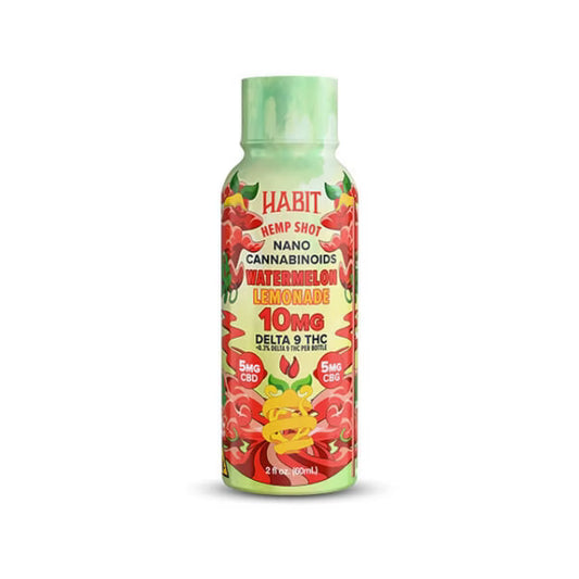 Habit 10MG D9 THC Shot – Watermelon Lemonade – CBD + CBG
