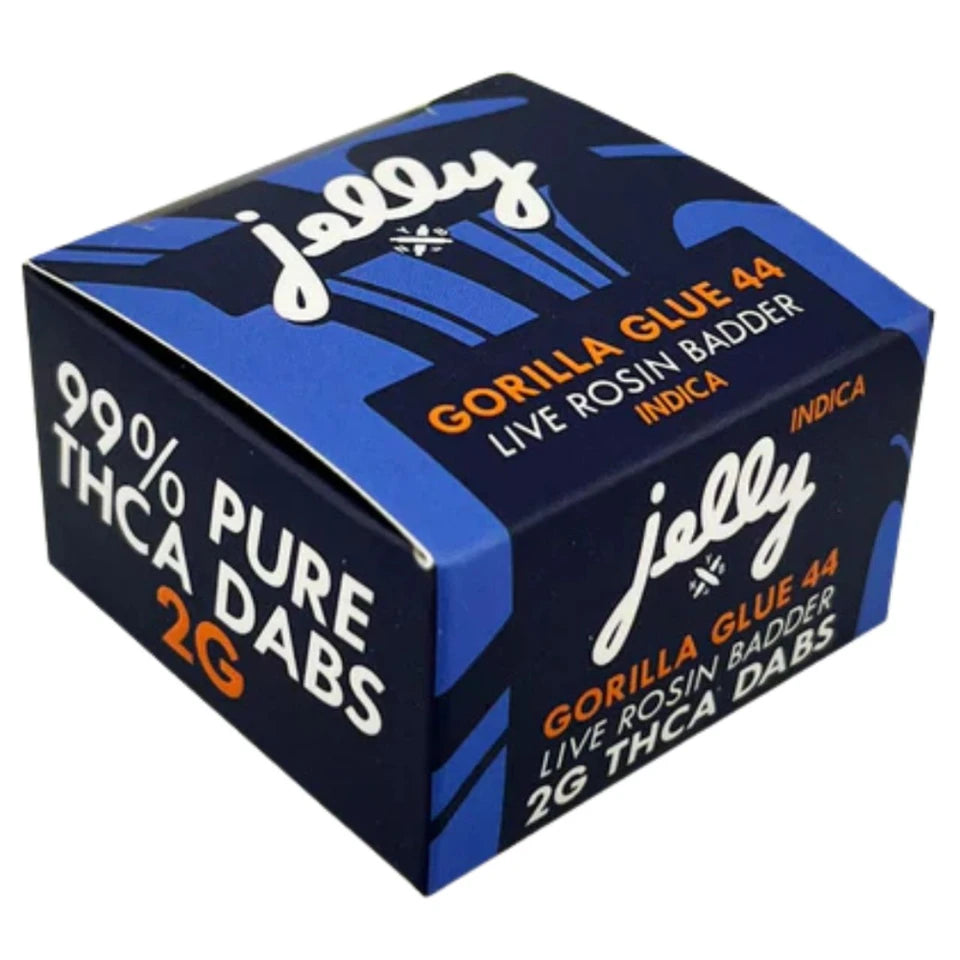 NYB Jelly 2G THCa Live Rosin Badder – Gorilla Glue #44 – Indica