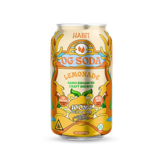 Habit OG 100MG D9 THC Soda – Lemonade