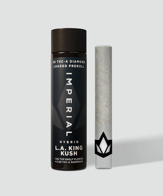 Imperial 2G THCa Diamond Loaded Pre-Roll – LA King Kush – Hybrid