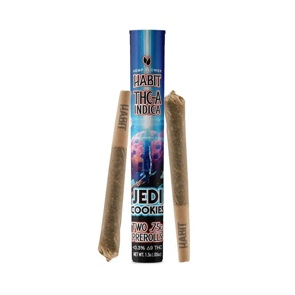 Habit 1.5G THCa Pre-Rolls – Jedi Cookies – Indica – 2pk