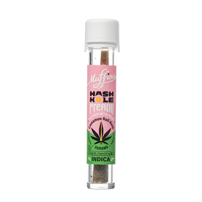 Muffins 2G THCa Hash Hole Pre-Roll – Cinnamon Roll Kush – Indica