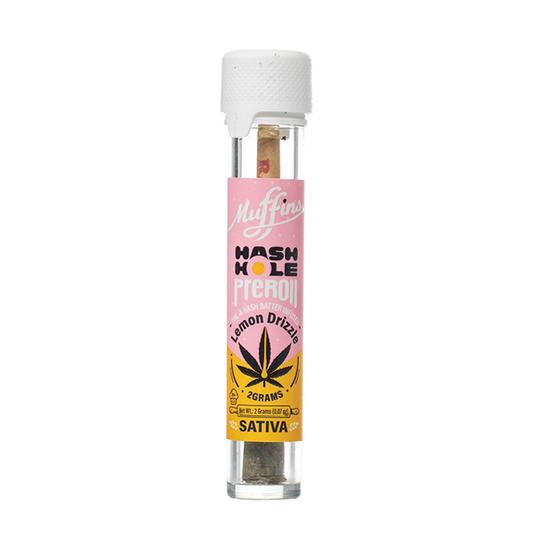 Muffins 2G THCa Hash Hole Pre-Roll – Lemon Drizzle – Sativa