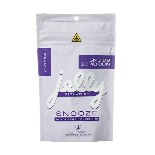NYB Jelly Signature 1,000MG Delta 9 THC + CBN Gummies – Snooze – Blackberry Sleepers – 40ct