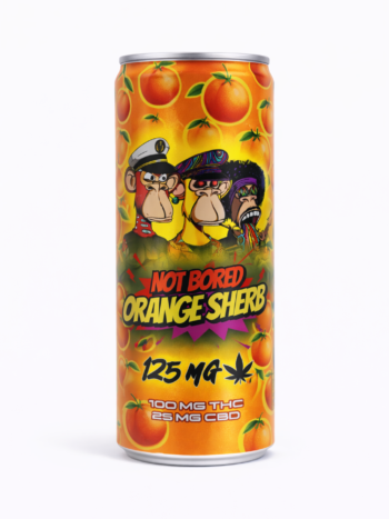 Not Bored 125MG THC + CBD Beverage – Orange Sherb