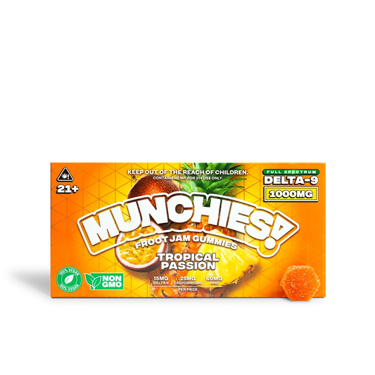 MUNCHIES! Froot Jam 1000MG Gummies – Tropical Passion – 10ct