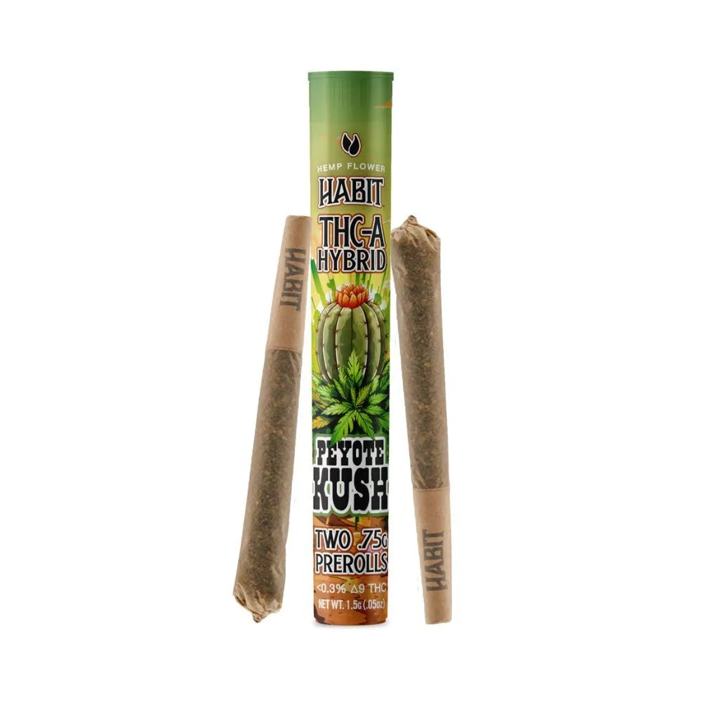 Habit 1.5G THCa Pre-Rolls – Peyote Kush – Hybrid – 2pk
