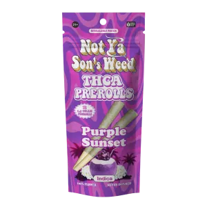 NYSW 3G THCa Pre-Rolls – Purple Sunset – Indica – 2pk