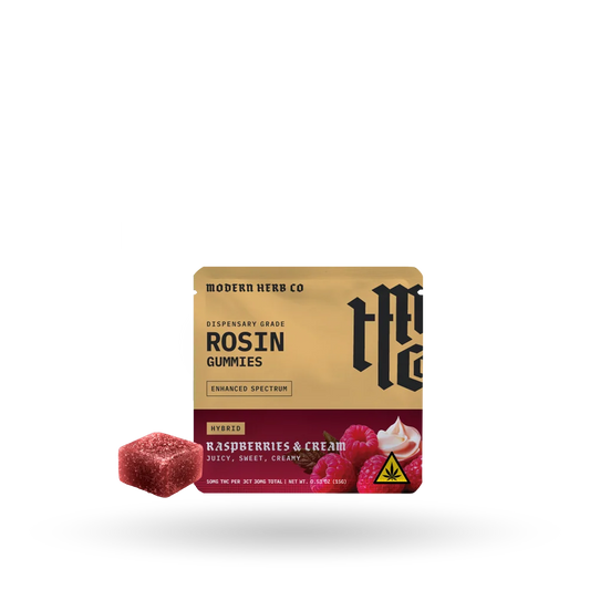 MHCo 30MG Delta 9 THC Live Rosin Gummies – Raspberries & Cream – Hybrid – 3ct