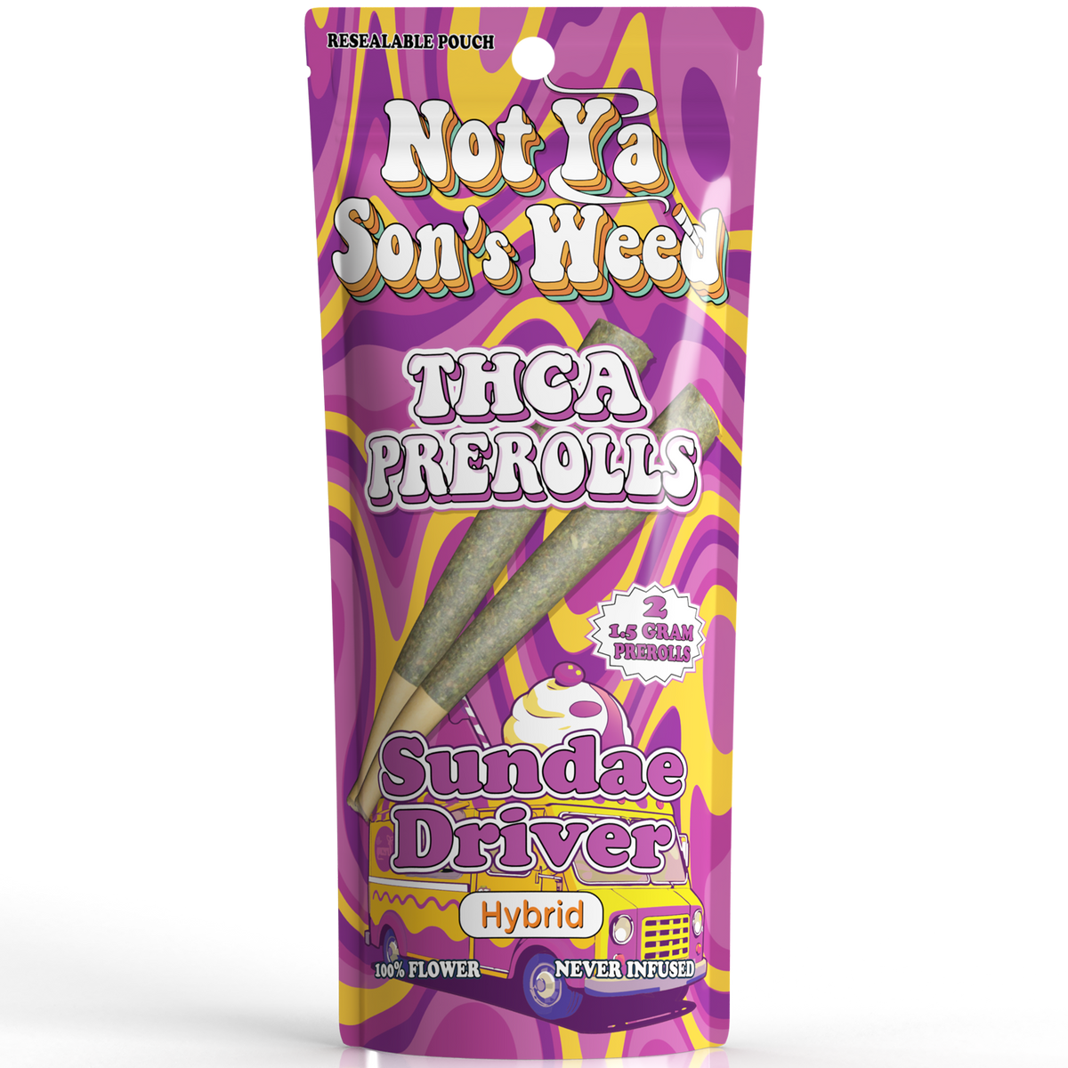 NYSW 3G THCa Pre-Rolls – Sundae Driver – Hybrid – 2pk