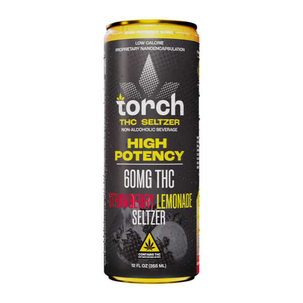 Torch 60MG D9 THC Seltzer – Strawberry Lemonade