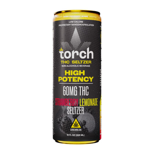 Torch 60MG D9 THC Seltzer – Strawberry Lemonade