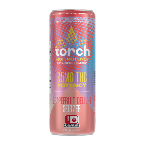 Torch 25MG D9 THC Seltzer – Grapefruit Delight