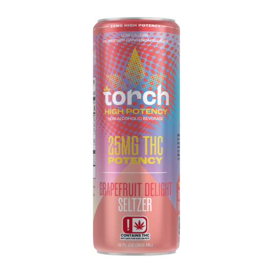 Torch 25MG D9 THC Seltzer – Grapefruit Delight