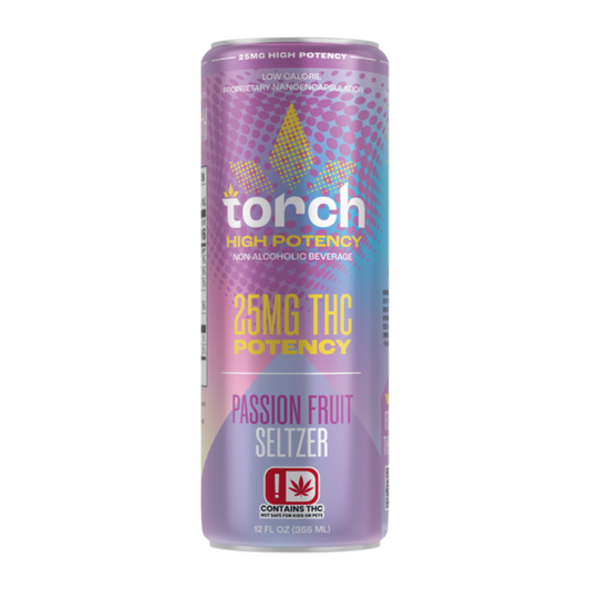Torch 25MG D9 THC Seltzer – Passion Fruit