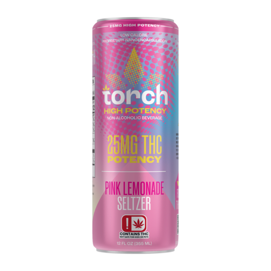 Torch 25MG D9 THC Seltzer – Pink Lemonade