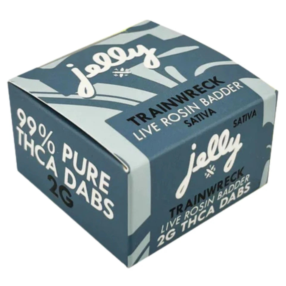 NYB Jelly 2G THCa Live Rosin Badder – Trainwreck – Sativa