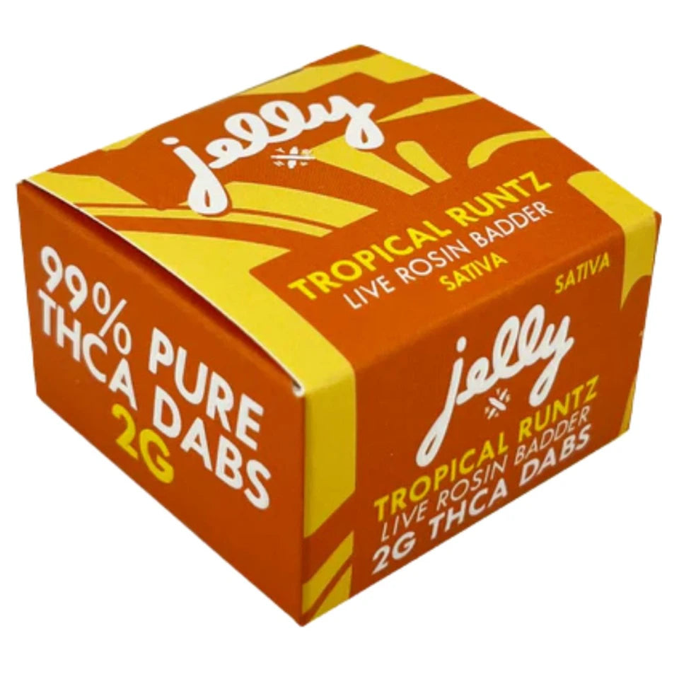 NYB Jelly 2G THCa Live Rosin Badder – Tropical Runtz – Sativa